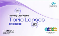 Celebration Disposable Color Toric White Box - Monthly